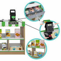 Supermarkt-Spielzeug Colorbaby Holz 80 x 80 x 30 cm