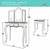 Schminktisch mit Sitzbank Colorbaby Spielzeug Weiß Für Kinder 61 x 29 x 100 cm