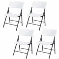 Gepolsterte Campingstuhl Lifetime Weiß 4 Stück 50 x 58 x 83 cm