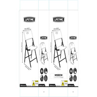 Gepolsterte Campingstuhl Lifetime 4 Stück 50 x 82,5 x 58 cm