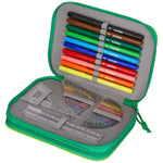 Doppel-Federtasche Alpino UA000113 grün Bunt 32 Stücke