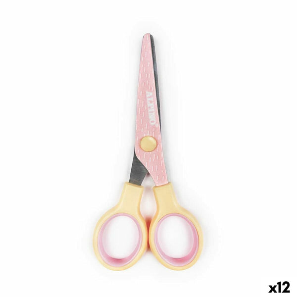 Schere Alpino Bunt Weiß/Orange Edelstahl 130 mm