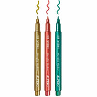 Marker-Set Alpino Bunt Metallic 10 Stück