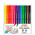 Marker-Set Alpino Bunt Textil 10 Stück