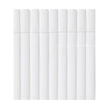 Sichtschutz Nortene Plasticane Oval 1 x 3 m Weiß PVC