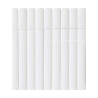 Sichtschutz Nortene Plasticane Oval 1 x 3 m Weiß PVC