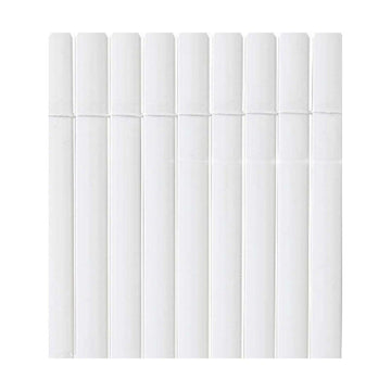 Sichtschutz Nortene Plasticane Oval 1 x 3 m Weiß PVC