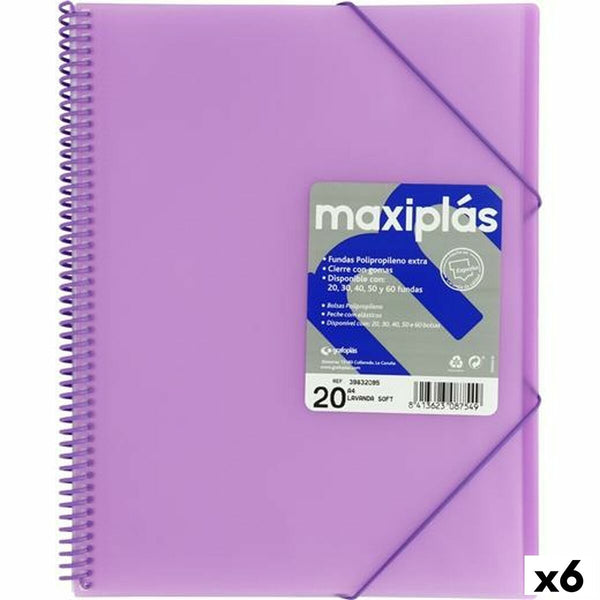 Ordnungsmappe Grafoplas Lavendel A4 (6 Stück)