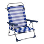 Strandstuhl Alco 1 Aluminium Multiposition Biegsam 79,5 x 59,5 x 56 cm (79,5 x 59,5 x 56 cm)