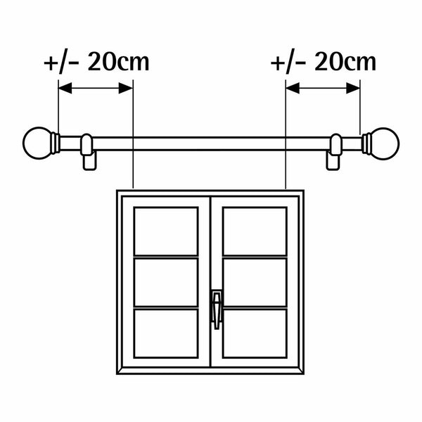 Vorhangstange Stor Planet (Restauriert B)