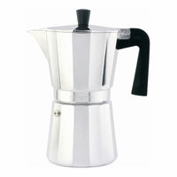Italienische Kaffeemaschine Oroley Aluminium 6 Tassen Silberfarben