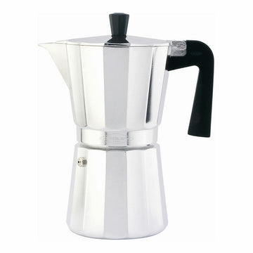 Italienische Kaffeemaschine Oroley Aluminium 6 Tassen Silberfarben