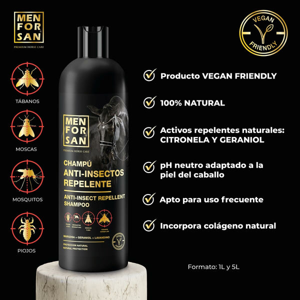 Pferdeshampoo Menforsan herbal 1 L Insektenschutzmittel