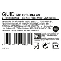 Messerset Quid Hotel Metall Edelstahl 21,4 cm 12 Stück