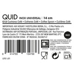 Kaffeelöffel Quid Inox Universal Metall (12 Stück)