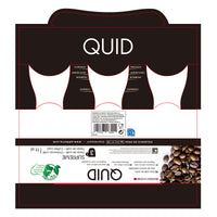 Satz von Kaffeetassen Quid Supreme Durchsichtig Glas Stahl 110 ml 3 Stücke