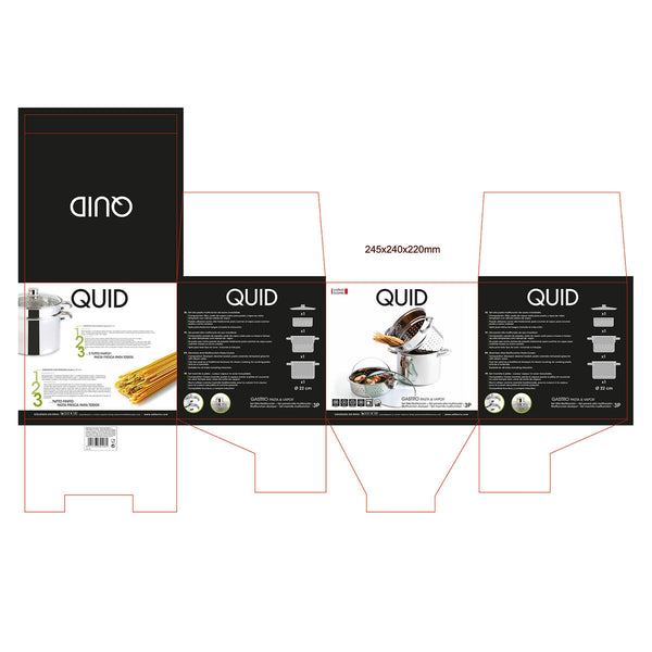 Topfset Quid (3 pcs) Edelstahl