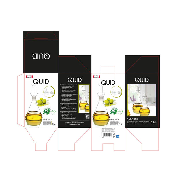 Ölfläschchen Quid Sabores 250 ml Durchsichtig Glas