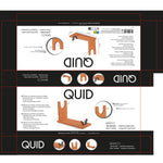 Schinkenhalter aus Holz Quid Banco Holz Holz und Metall (35 x 14 x 22,5 cm)