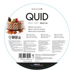 Backform Quid Sweet Grey Schwarz Metall 25 x 3 cm