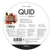Backform Quid Sweet Grey Schwarz Metall 25 x 3 cm