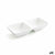 Tablett für Snacks Quid Select Weiß aus Keramik 15 x 7 cm (12 Stück) (Pack 12x)