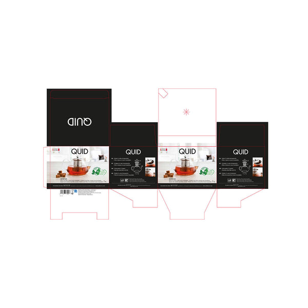 Italienische Kaffeemaschine Quid Borosilikatglas (1 L)