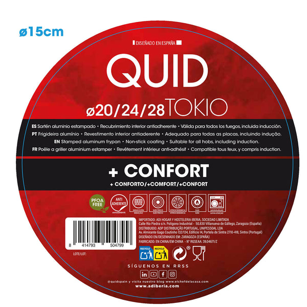 Pfannen-Set Quid Tokio Rot Metall (3 pcs)