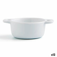 Satz für Appetithäppchen Quid Gastro Fun Weiß aus Keramik 10 x 7 x 4 cm (12 Stück)