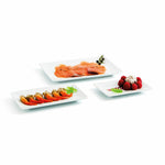 Tablett für Snacks Quid Gastro Fun Weiß aus Keramik 20 x 13 x 2 cm (6 Stück)