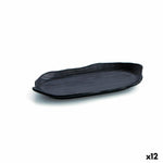 Tablett für Snacks Quid A'bordo Schwarz Kunststoff Ø 29 cm (12 Stück) (Pack 12x)