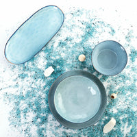 Schale Quid Boreal Blau aus Keramik 16 cm (6 Stück)