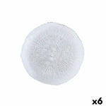 Flacher Teller Quid Boreal Durchsichtig Glas Ø 21 cm (6 Stück) (Pack 6x)