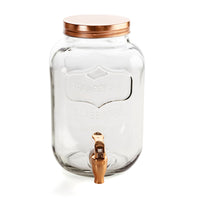 Getränkedispenser Quid Habitat Kupfer mit Deckel Glas 4 L