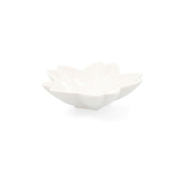 Tablett für Snacks Quid Select Weiß aus Keramik Blume (6 Stück) (Pack 6x)