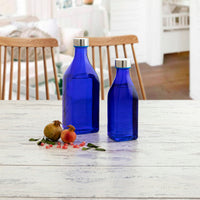 Flasche Quid Reflex Blau Glas (1L)
