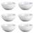Schalenset Luminarc Diwali Weiß Glas (18 cm) (6 pcs)