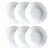 Geschirr-Set Luminarc Diwali 6 pcs Weiß Glas