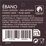 Obstschale Quid Ebano 28 x 11,5 cm Schwarz Metall