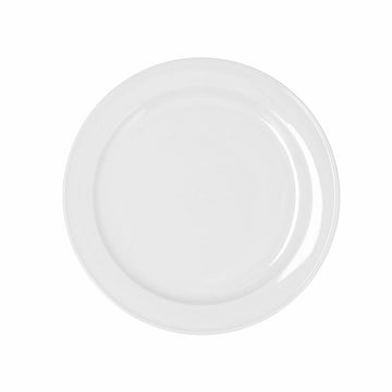 Flacher Teller Bidasoa Glacial Ala Estrch Weiß aus Keramik (6 Stück) (Pack 6x)
