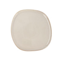 Flacher Teller Bidasoa Ikonic Weiß aus Keramik 26,5 x 25,7 x 1,5 cm (4 Stück) (Pack 4x)