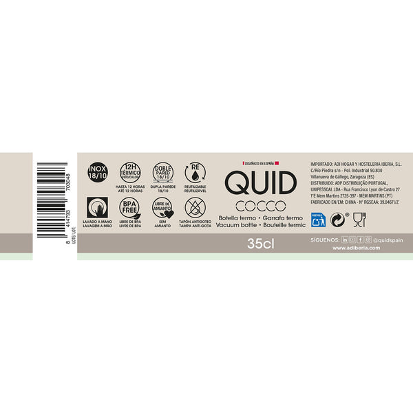 Thermosflasche Quid Cocco Weiß Metall 350 ml