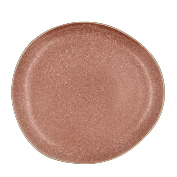 Flacher Teller Bidasoa Gio gelegentlich Braun aus Keramik 26,5 cm (4 Stück)
