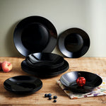 Geschirr-Set Arcopal Zelie Black Schwarz 12 Stücke