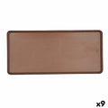 Tablett für Snacks Bidasoa Gio Braun Kunststoff 31,5 x 14,5 cm (9 Stück)