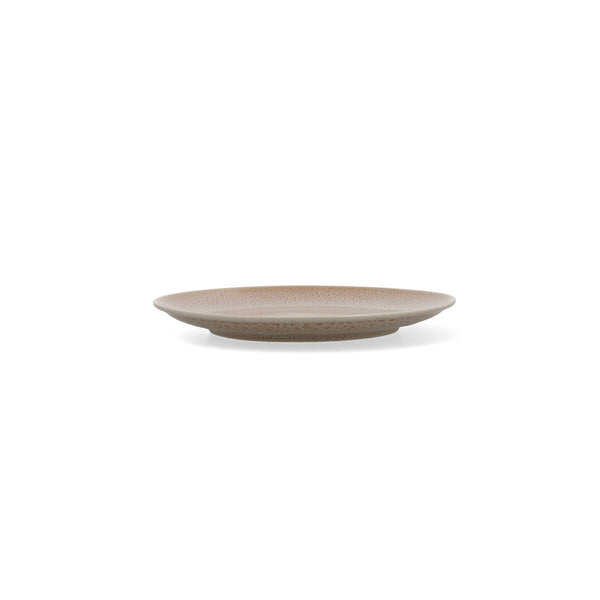 Flacher Teller Ariane Porous Beige aus Keramik Ø 21 cm (12 Stück)