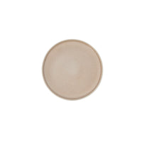 Flacher Teller Ariane Porous Beige aus Keramik Ø 21 cm (4 Stück)