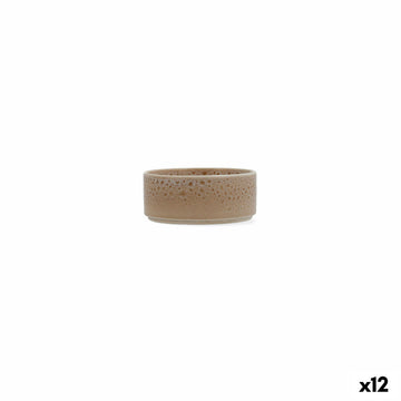 Satz für Appetithäppchen Ariane Porous Beige aus Keramik 12 cm (12 Stück)