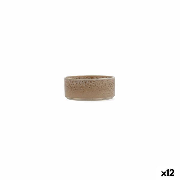 Satz für Appetithäppchen Ariane Porous Beige aus Keramik 12 cm (12 Stück)