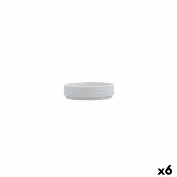 Satz für Appetithäppchen Ariane Artisan Weiß aus Keramik 12 cm (6 Stück)